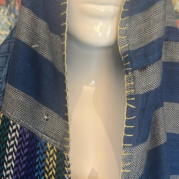 BOHO INFINITY SCARF W/ EMBROIDERY - Picture 5 of 5